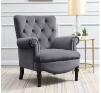 Amore Tufted Armchair - Grey
