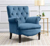 Amore Tufted Armchair - Light Blue