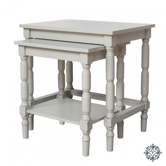 Lincoln S/2 Nesting Tables - Subtle Grey