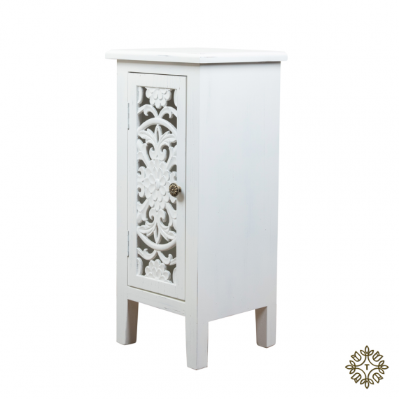 Jessie 1 Door Cabinet - White