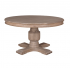 Sofia 1.8m Round Dining Table Rustic Brown