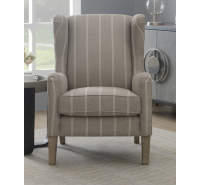 Sherlock Occasional Chair - Mink with a White Stripe