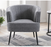 Brinley Boucle Chair - Grey
