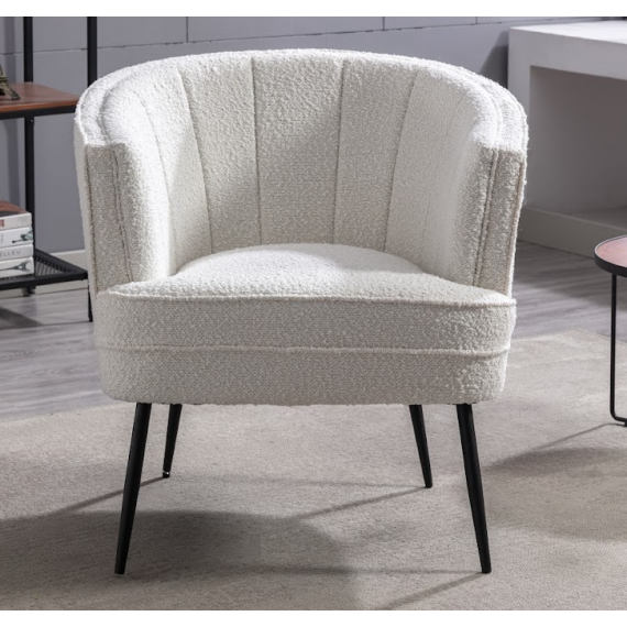 Brinley Boucle Chair - Cream