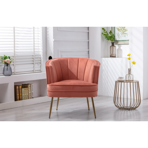 Brinley Chair - Rose Velvet