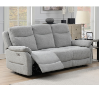 Hudson Power 3 Seater - Grey