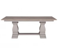 Sofia 180cm Twin Pod Dining Table – All Rustic Brown