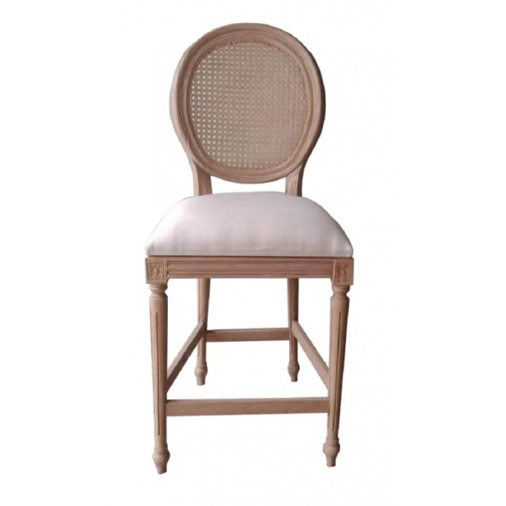 Sofia Rattan Back Counter Stool – Rustic Brown