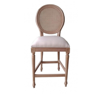 Sofia Rattan Back Counter Stool with Removable Seat Pad - All Rustic Brown