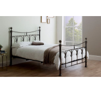 Mona Antique Nickel Finish Bed Frame - Double