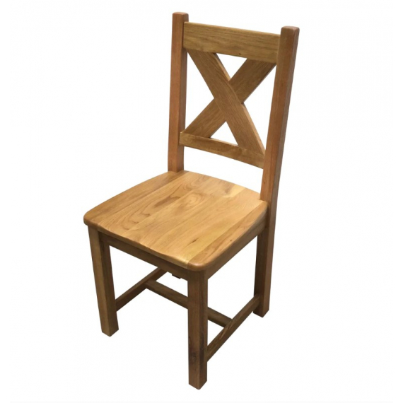 Castle Oak Dining Chair - Solid Seat