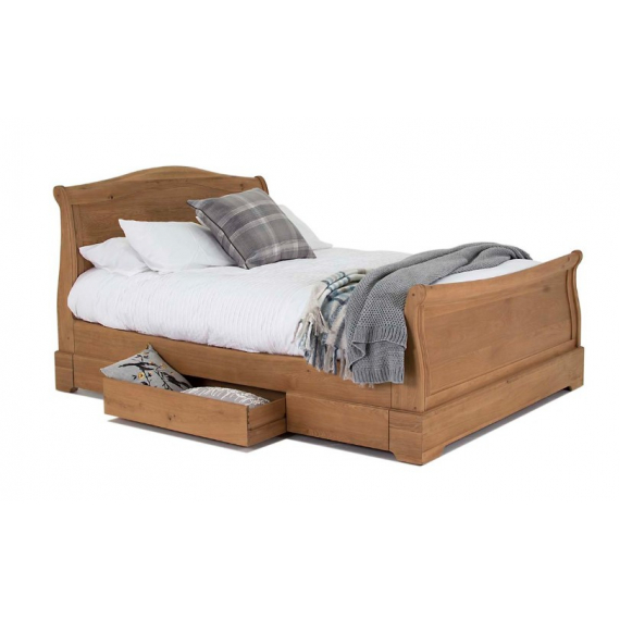 Aurelia King Size (5') Sledge Bed - Natural