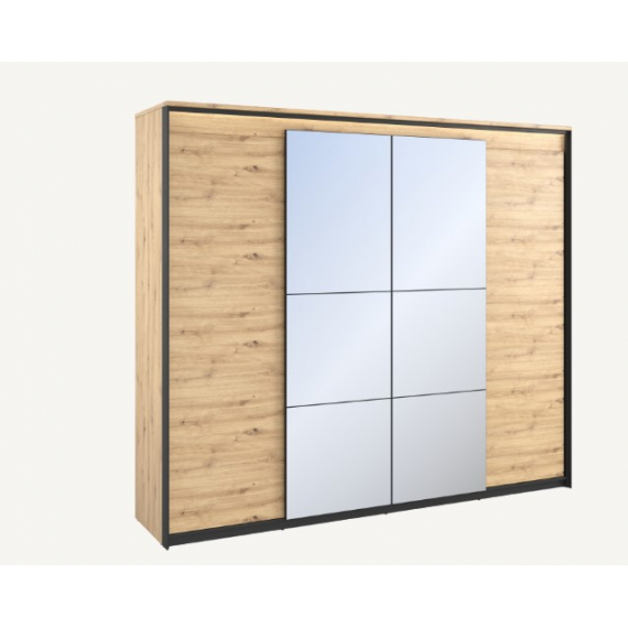 Quant 4 Door Wardrobe - Oak Artisan