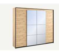 Quant 4 Door Wardrobe - Oak Artisan (LED included)