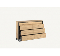 Quant 6 Drawer Chest - Oak Artisan (LED included)