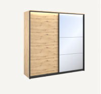 Quant 2.2m Sliderobe - Oak Artisan (LED included)