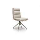 Bentley Swivel Chair - Brushed Steel Leg