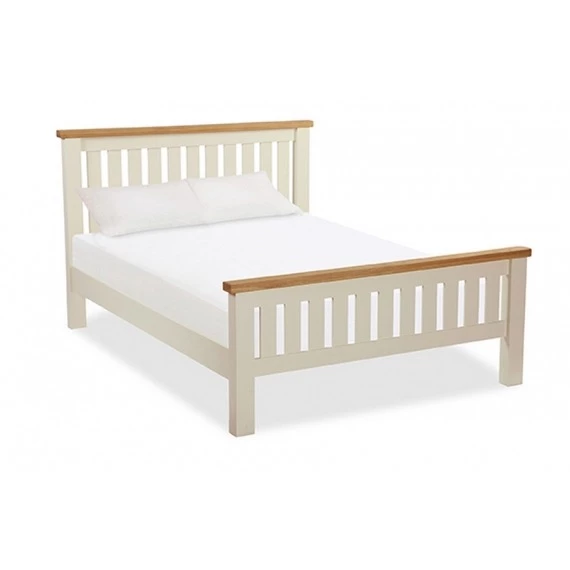 Longview Cream Oak Slatted Bed Frame Longview Cream Oak Slatted Bed Frame