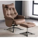 Willis Swivel Recliner Chair with Footstool