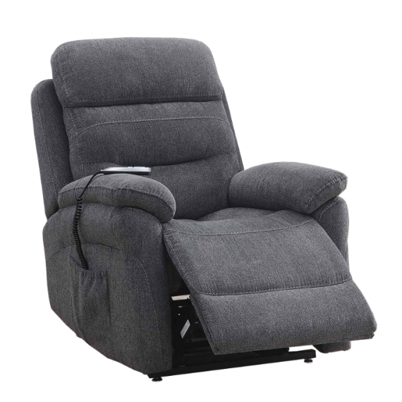 Navona Feel Fabric and Leather Look Twin Motor Lift & Rise Chair