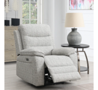 Bradley Armchair - Electric Recliner - Light Grey