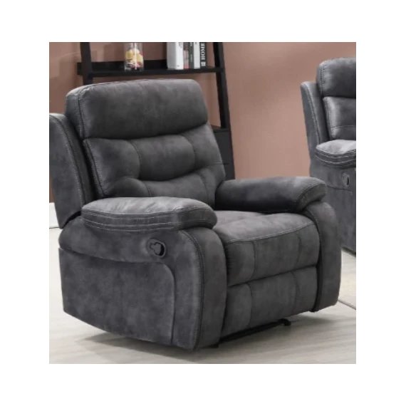 Louise Armchair - Manual Recliner - Dark Grey