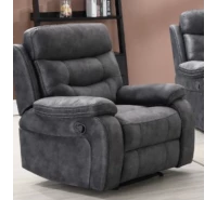 Louise Armchair - Manual Recliner - Dark Grey