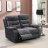 Louise 2 Seater- Manual Recliner - Dark Grey