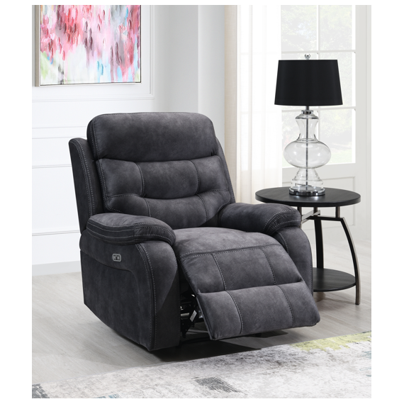Louise Armchair - Electric Recliner - Dark Grey