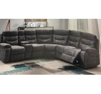 Louise Corner - Manual Recliner - Dark Grey