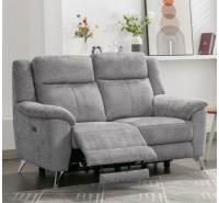 Norma 2 Seater (Electric Reclining) - Ash