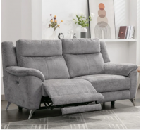 Norma 3 Seater (Electric Reclining) - Ash