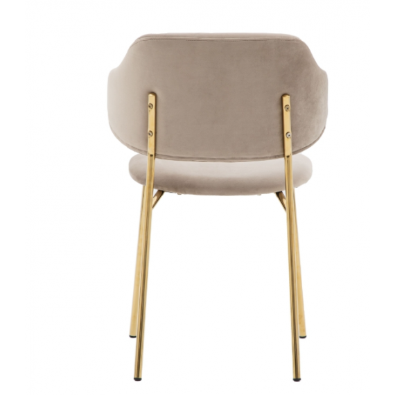 Isa Chair, Gold Leg (Sold in two's, priced individually)