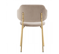 Isa Chair, Gold Leg (Sold in two's, priced individually)