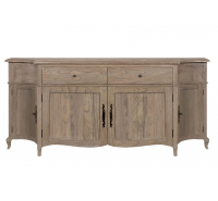 Sofia 4 Door Sideboard - Rustic Brown
