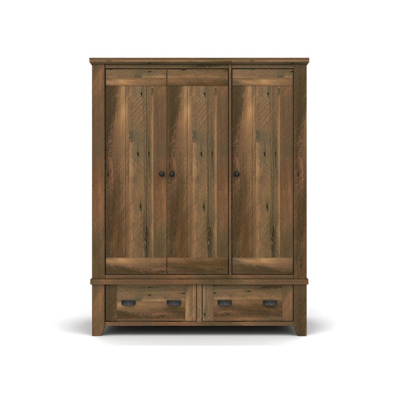 Forest Reclaimed Large Triple Wardrobe