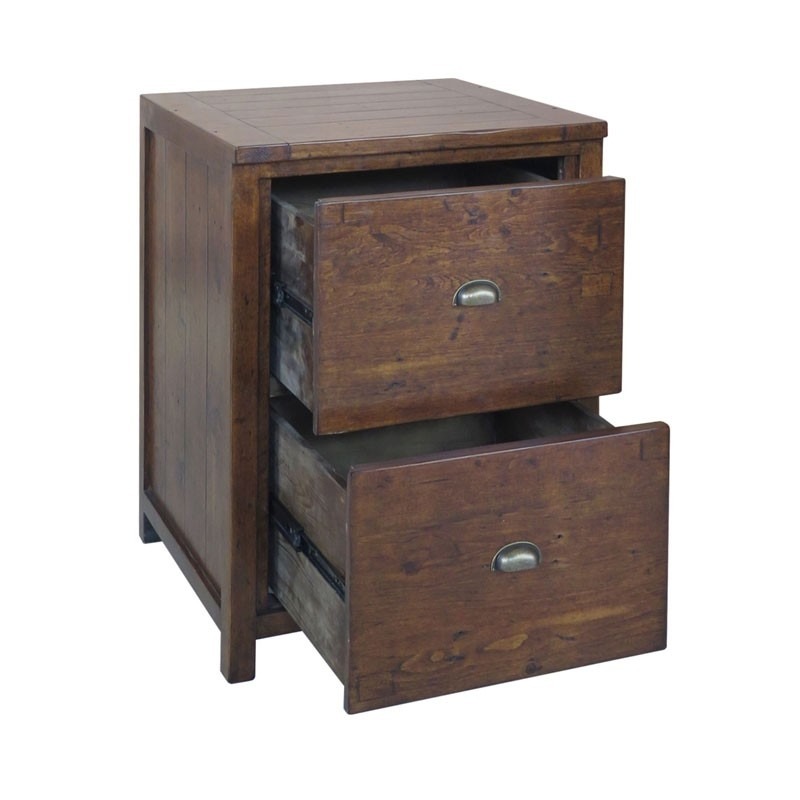 2 Drawer Driftwood Filing Cabinet