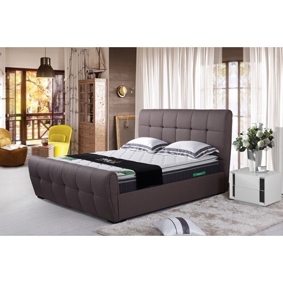 Ravello Grey Velvet Bed