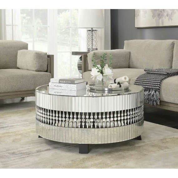 Round Mirrored Coffee Table