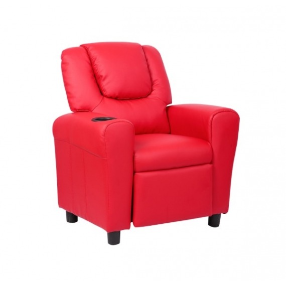 Kids Recliner with Cup Holder