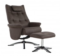 Willis Swivel Recliner Chair with Footstool