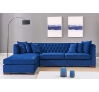 Darby Blue Velvet Corner Sofa