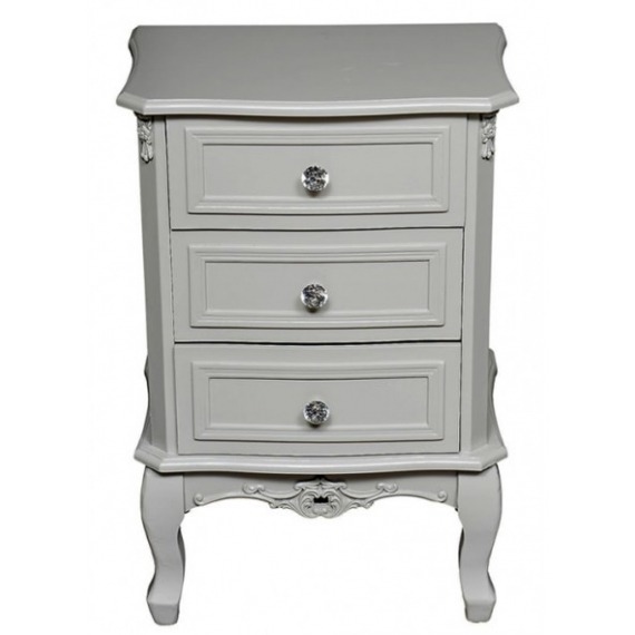 Soho 3 Drawer Locker With Crystal Handles