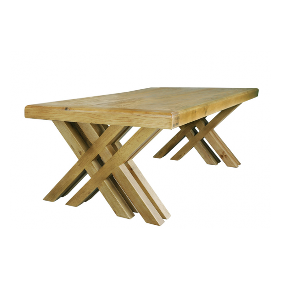 Cologne 2.7m Dining Cross Leg Table