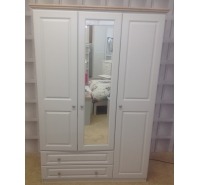 Hannah Triple Wardrobe with Drawers & Mirror