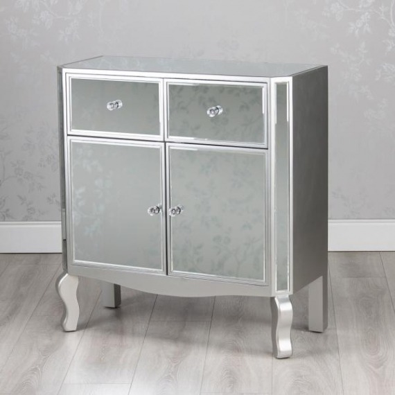 Bowen Mirrored Glass 2 Drawer 2 Door Sideboard
