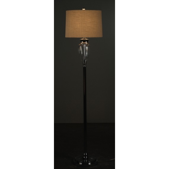 Palermo Metal Ribboned Glitter Floor Lamp