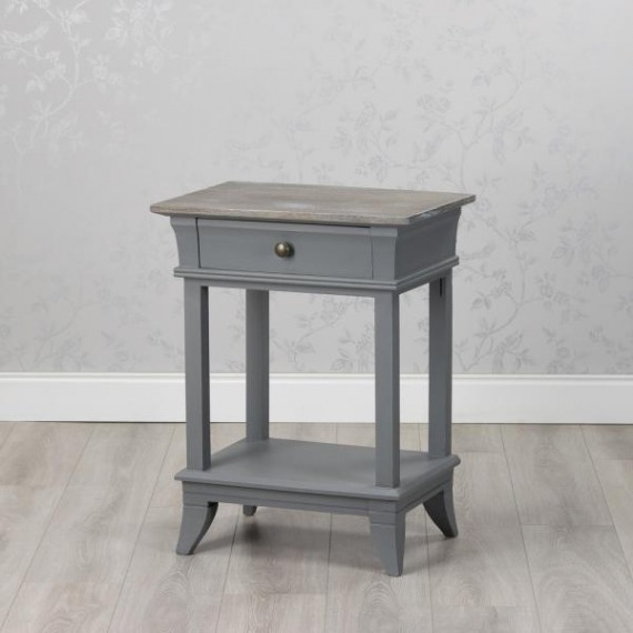 Basildon Side Table With Drawer Shelf
