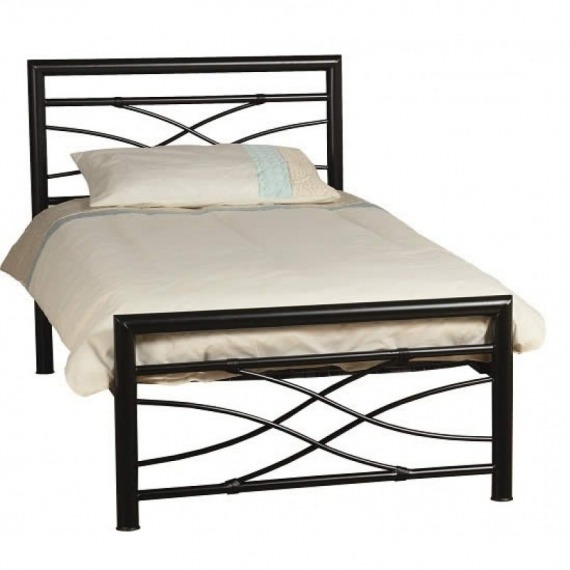 Avey Black Metal Bed Frame