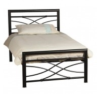 Avey Black Metal Bed Frame